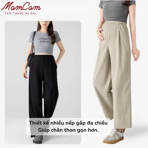 [Hot Trend] Quần Bầu Gió Lụa Loại 1 - Mềm Mát - Dáng Bom Ống Rộng - Có Dây Rút Eo Thời Trang Bigsize