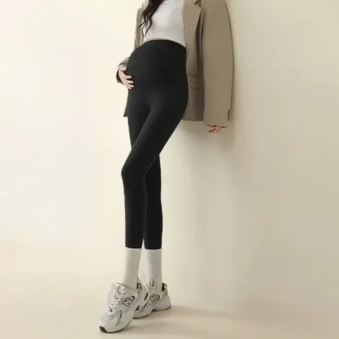 [Nỉ Ấm] Quần Bầu Legging Lót Nỉ, Lót Lông Giữ Ấm - Co Giãn 4 Chiều - Có Đai Bụng Chun Khuy Điều Chỉnh Bigsize 40-79kg
