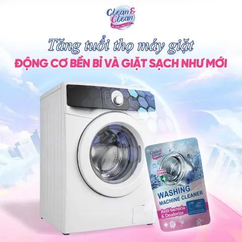 Bột Tẩy Lồng Máy Giặt Clean & Clean 300 gr