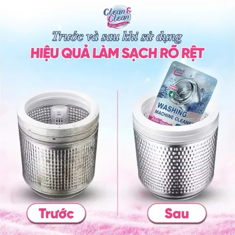 Bột Tẩy Lồng Máy Giặt Clean & Clean 300 gr