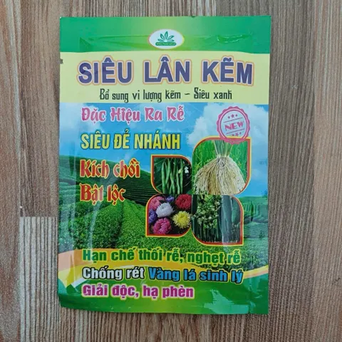 [NÔNG XANH] Phân Bón Vi Lượng SIÊU LÂN KẼM 40g - Đặc Hiệu Ra Rễ, Kích Chồi, Giải Độc Phèn