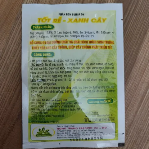 [NÔNG XANH]Phân Bón Chuyên Rau 50g - Siêu Kích Chồi, Nở Ngọn, Mập Cọng, Xanh Dày Lá Vượt Trội