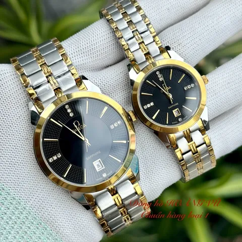 Đồng hồ cặp đôi OMG chuẩn hàng loại 1. Kính sapphire. Máy Nhật. chống nước tốt