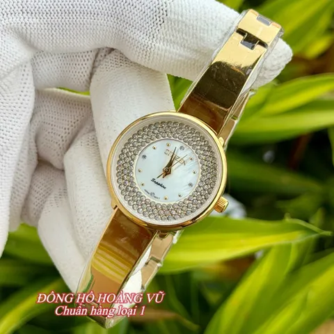 Đồng hồ Nữ CTZ mặt số full pha lê cực sang xịn. Kính sapphire. Máy Nhật. Chống nước tốt