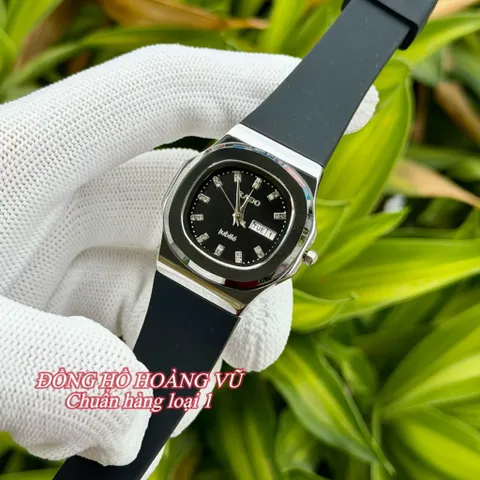 Đồng hồ thời trang Nữ RD đá ceramic phối dây cao su mềm mại siêu bền. Kính sapphire. Máy Nhật. 29mm