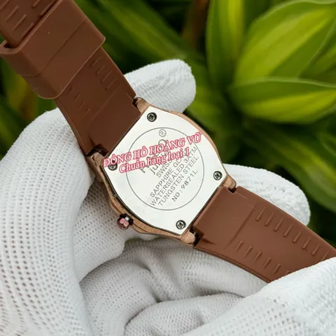 Đồng hồ thời trang Nữ RD đá ceramic phối dây cao su mềm mại siêu bền. Kính sapphire. Máy Nhật. 29mm