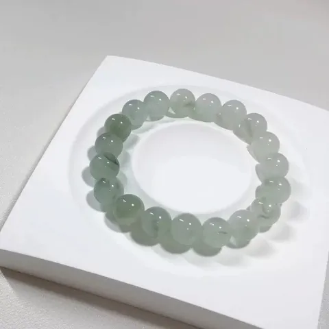 Vòng Chuỗi Thiên Sơn Thúy Đá Tự Nhiên 8mm - Màu Xanh Ngọc Dịu Nhẹ, Thanh Mát