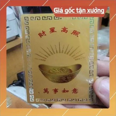 kim bài linh phù thần tài tứ cống HÀNG CAO CẤP, có hoả tốc 851819