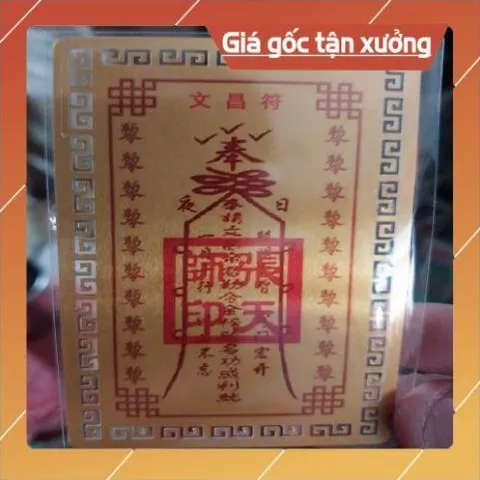 kim bài linh phù văn xương đế quân HÀNG CAO CẤP, có hoả tốc 851837