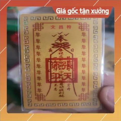 kim bài linh phù văn xương đế quân HÀNG CAO CẤP, có hoả tốc 851837