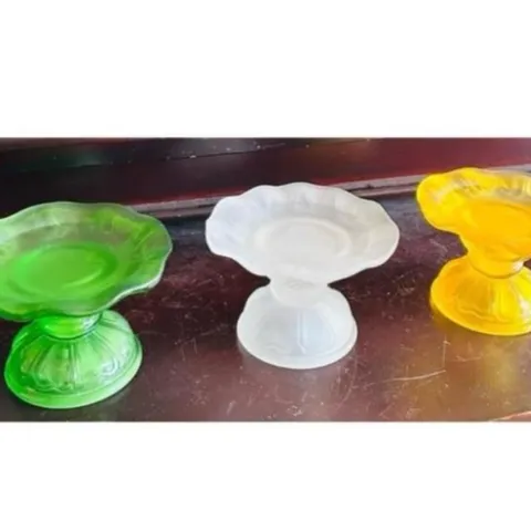 CHÂN ĐẾ ĐÈN CẦY THUỶ TINH - ĐẾ NẾN THUỶ TINH cực đẹp  DƯƠNG KHOA SHOP
