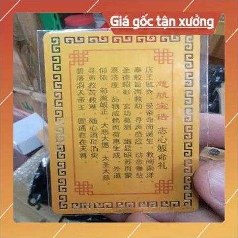 kim bài linh phù quan thế âm HÀNG CAO CẤP, có hoả tốc 851862