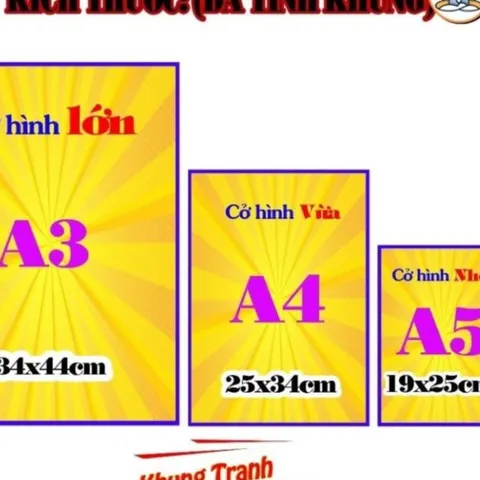 Tranh, bài vị Thần Tài mẫu phú quý tài lộc + gồm Khung + ép plastic đầy đủ kích thước cực đẹp