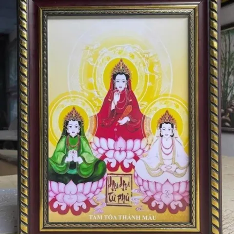Tranh TAM TÒA THÁNH MẪU ( có khung ) đủ kích thước cực đẹp