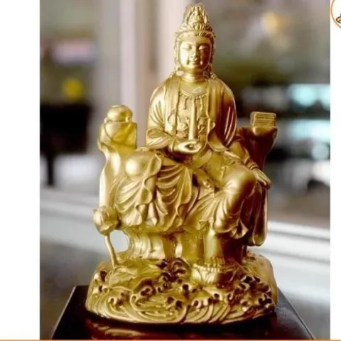 Tượng ngài quan thế âm Bồ tát đạp sen cao 11cm nhiều mẫu - QUAN ÂM ĐẠP SEN