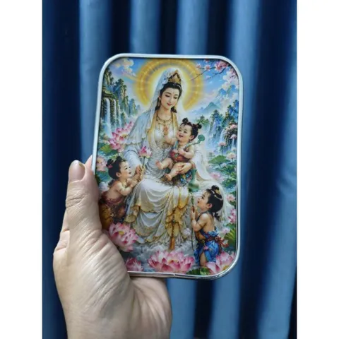TỜ TRANH A4 PHẬT BỒ TÁT TREO TƯỜNG 20CM X 30 C ĐÃ ÉP PLATICS 851910