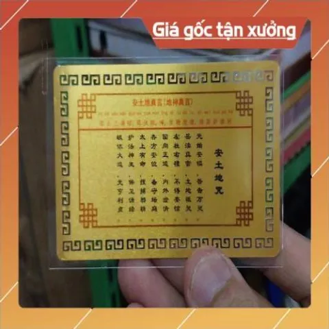 kim bài linh phù thổ địa ông bà HÀNG CAO CẤP, có hoả tốc 851930