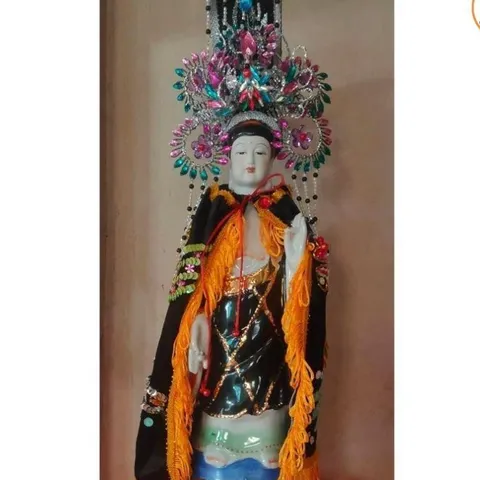 Áo nhung đen rồng phụng dùng để cúng Bà Địa Mẫu nhiều size cực đẹp