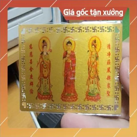kim bài linh phù tam thế phật HÀNG CAO CẤP, có hoả tốc 851958