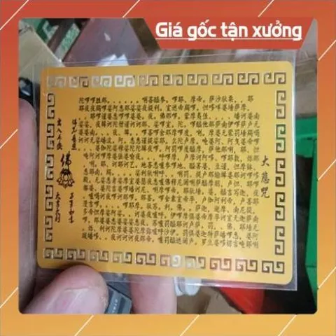 kim bài linh phù tam bảo phật HÀNG CAO CẤP, có hoả tốc 852002