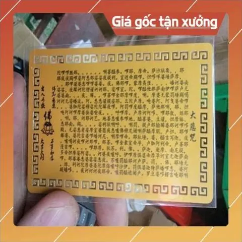 kim bài linh phù tam bảo phật HÀNG CAO CẤP, có hoả tốc 852002