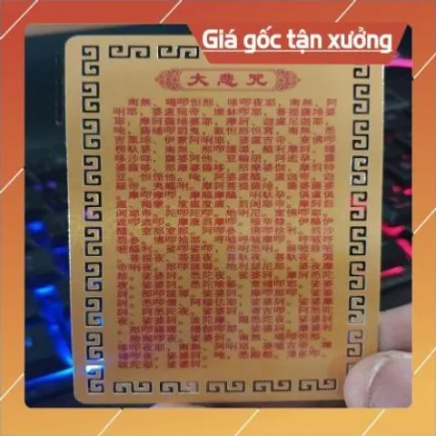 kim bài linh phù phật đản sanh HÀNG CAO CẤP, có hoả tốc 852035