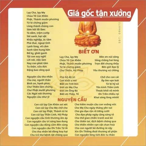 10 TỜ KINH 2 MẶT HỒI HƯỚNG CHA MẸ +KHẤN NGUYỆN CON CÁI CON NGOAN VÀ KINH ĐẠI PHÚC ĐỨC + SÁM HỐI, BIẾT ƠN, CẦU NGUYỆN 852046