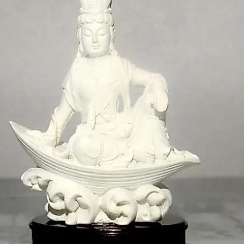 GIEO DUYÊN tượng ngài quan thế âm Bồ tát ngồi thuyền cao 10cm cực đẹp DƯƠNG KHOA SHOP