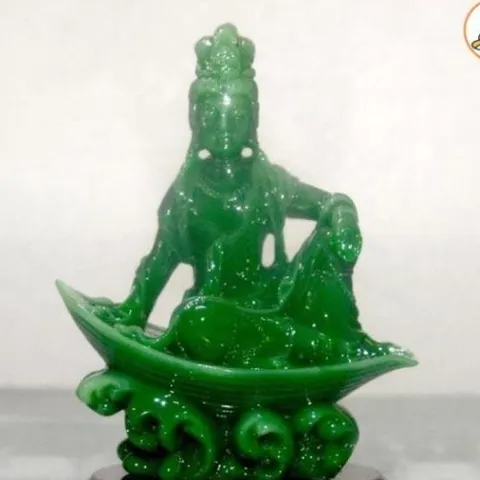 GIEO DUYÊN tượng ngài quan thế âm Bồ tát ngồi thuyền cao 10cm cực đẹp DƯƠNG KHOA SHOP