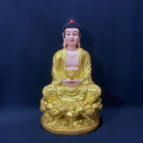 Tôn Tượng Dược Sư Phật , A Di Đà Phật Cao 45cm Vàng Vẽ