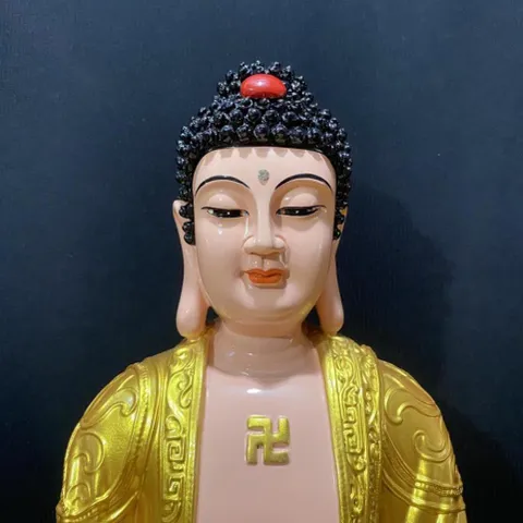 Tôn Tượng Dược Sư Phật , A Di Đà Phật Cao 45cm Vàng Vẽ