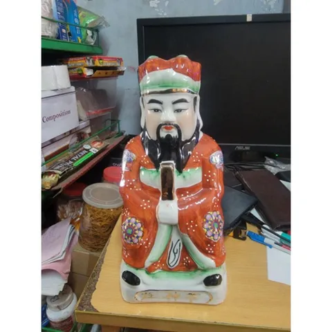 ông táo quân màu ( sành sứ ) có hoả tốc