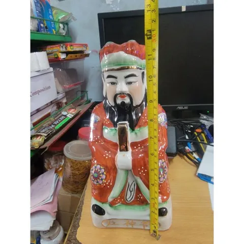 ông táo quân màu ( sành sứ ) có hoả tốc