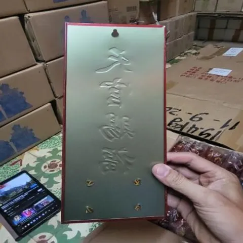 bài vị cắm nhang treo rồng phụng thiên quan tứ phúc ( nhôm ) có hoả tốc