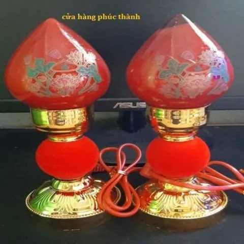đèn thờ tia sáng quả đào số 2 có hoả tốc
