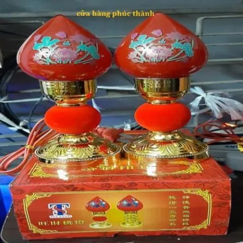 đèn thờ tia sáng quả đào số 2 có hoả tốc