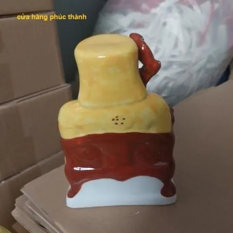 thổ địa ông bà màu ( sành sứ ) có hoả tốc
