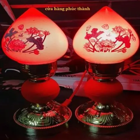 đèn thờ tia sáng quả đào số 2 có hoả tốc