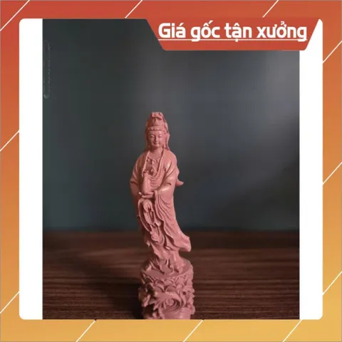 Tượng Quan Âm Cưỡi Rồng Cao 15cm, Tượng Quan Âm Bồ Tát Đứng