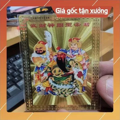 kim bài linh phù quan thánh , châu xương , quan bình HÀNG CAO CẤP, có hoả tốc 852227