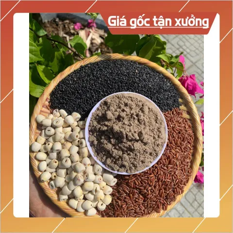 BỘT HẠT SEN- GẠO LỨT-MÈ ĐEN N.GUYÊN CHẤT(1kg/2 hộp) 852230