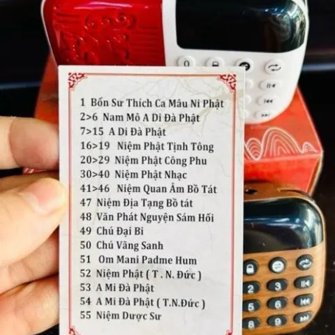 MÁY NIỆM PHẬT 51 BÀI - CÓ KHE CẮM THẺ NHỚ - BÀI HAY LOA LỚN cực hay  DƯƠNG KHOA SHOP