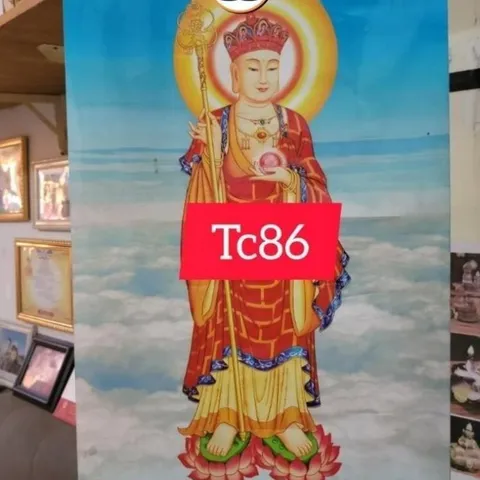 Tranh cuộn 40cm x 60cm hình đức phật Về ý nghĩa cuộc sống treo tường nẹp gỗ nhiều mẫu