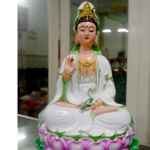 GIEO DUYÊN tượng ngài quan thế âm Bồ tát ngồi cao 30cm cực đẹp DƯƠNG KHOA SHOP