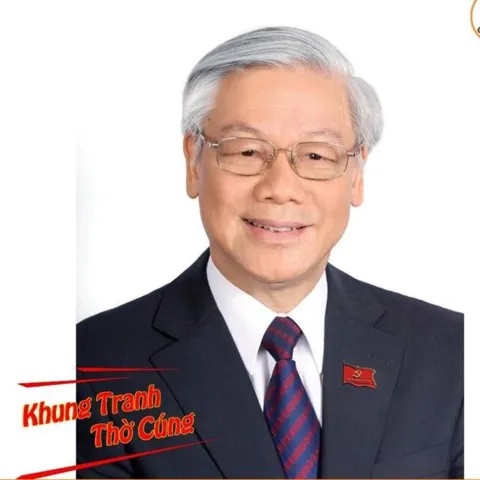 Tranh treo, ảnh thờ Tổng Bí Thư Nguyễn Phú Trọng + Khung ảnh sáng đẹp (Bảo hành gãy vỡ) , Khung hình cực đẹp