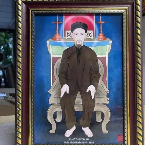 Tranh PHẬT THẦY TÂY AN - có khung cực đẹp