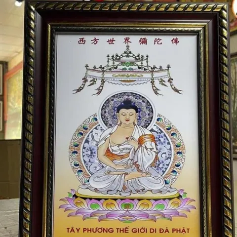 Tranh TÂY PHƯƠNG NGŨ PHẬT(có khung)- KT  19*25cm - 28*38cm  và 38*48cm cực đẹp