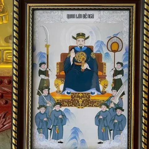 Tranh QUAN LỚN ĐỆ NGŨ (có khung) cực đẹp