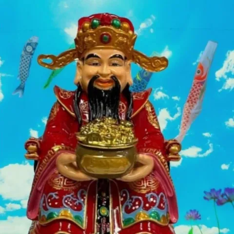 Tượng Thần Tiền 8IN VÀ 10IN có 4 màu đặt bàn thờ Thần Tài Thổ Địa cao cấp - TT05 TT06 TT07 TT08