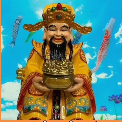 Tượng Thần Tiền 8IN VÀ 10IN có 4 màu đặt bàn thờ Thần Tài Thổ Địa cao cấp - TT05 TT06 TT07 TT08
